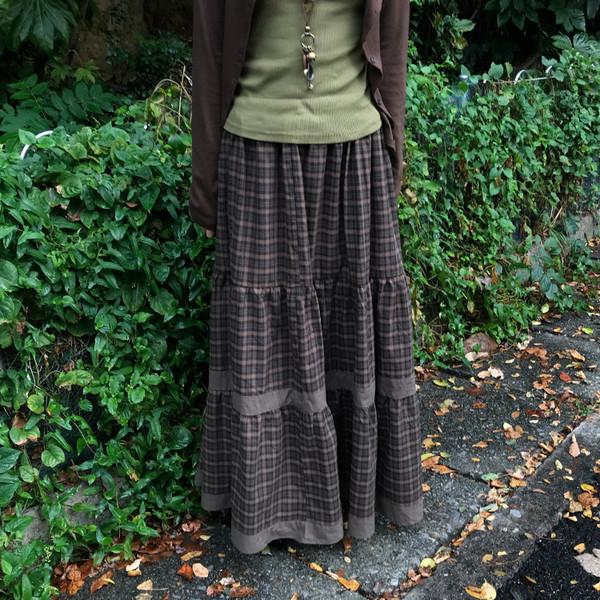 이음 체크 스커트 ( eum check skirt )