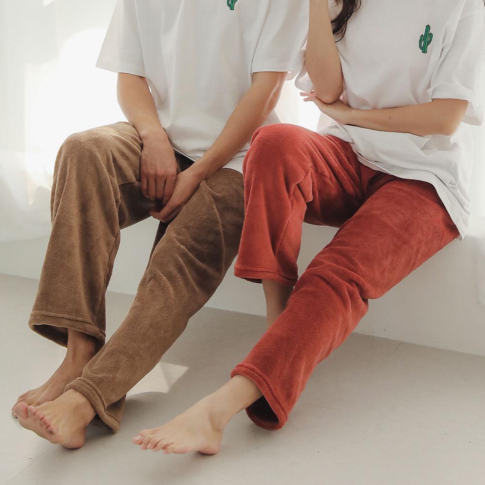 융털 허그미 커플추천 겨울 수면바지