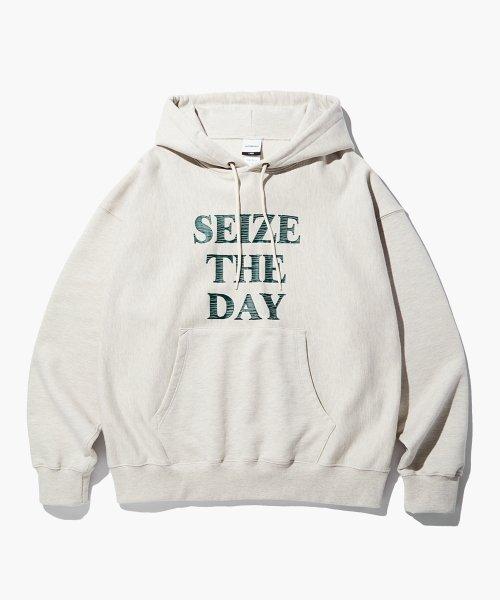 V.S.C HOOD SWEAT(SEIZE THE DAY)_1%OATMEAL