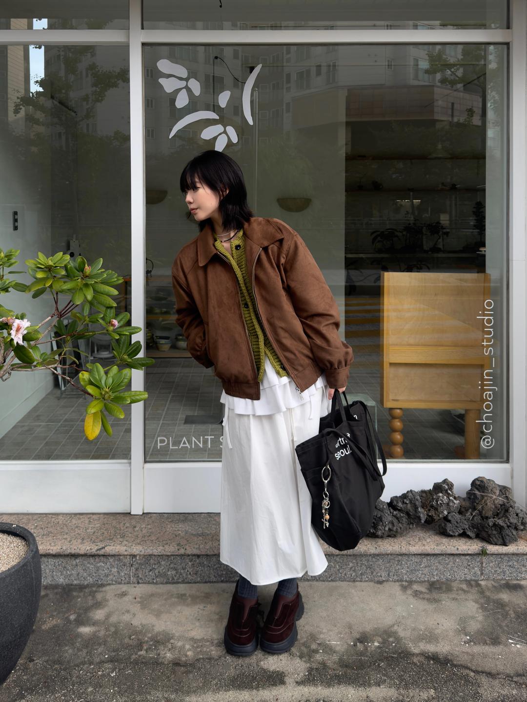 스웨이드 카라 자켓 2colors(남녀공용)