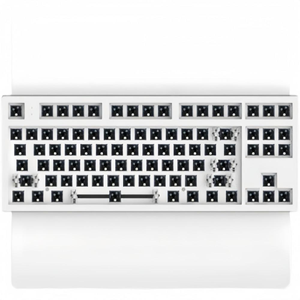 MK870 커스텀 기계식 키보드 키트 87키 Fuling MK870 DIY키보드 베어본 화이트 유선