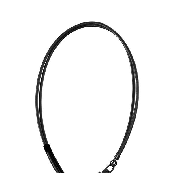 3way Leather Necklace (All Black)