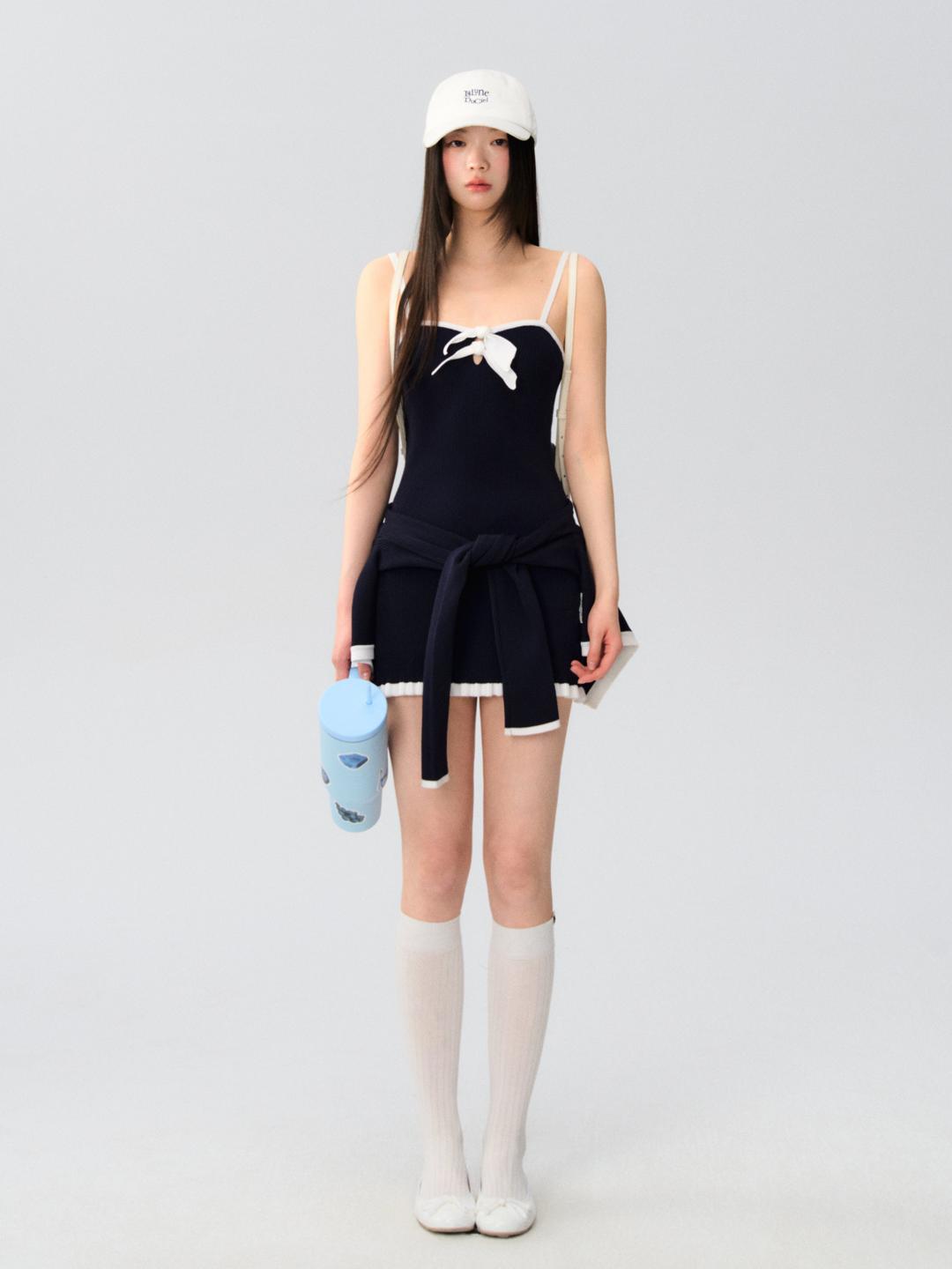 LLDC 'NEAT COLLECTION' Slip Mini Dress [Navy]
