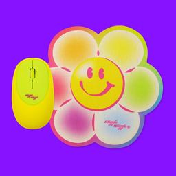 말랑 무선마우스 & 마우스패드 SET - Smile Bubble