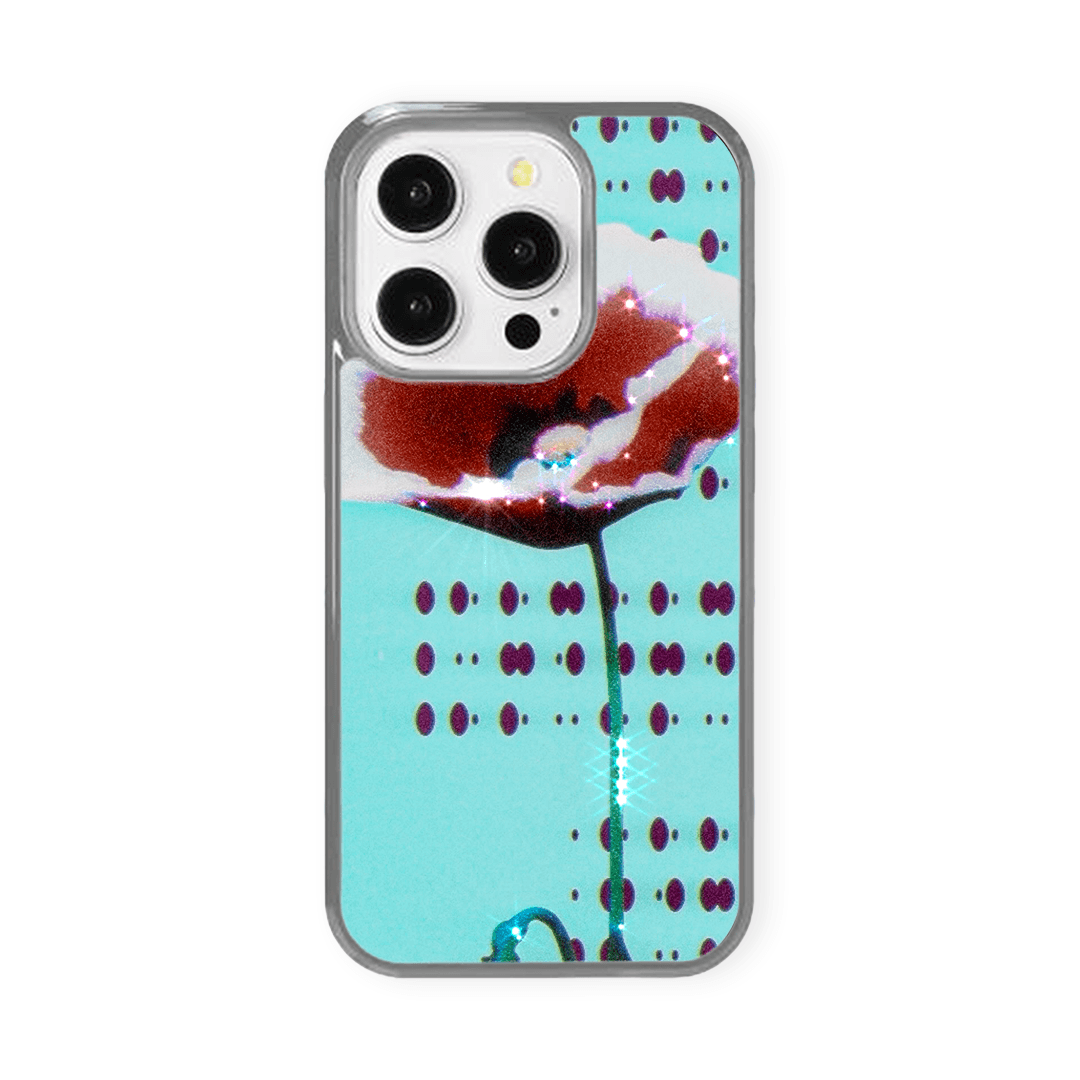 삐삐 401 민트 phone case (silver epoxy)