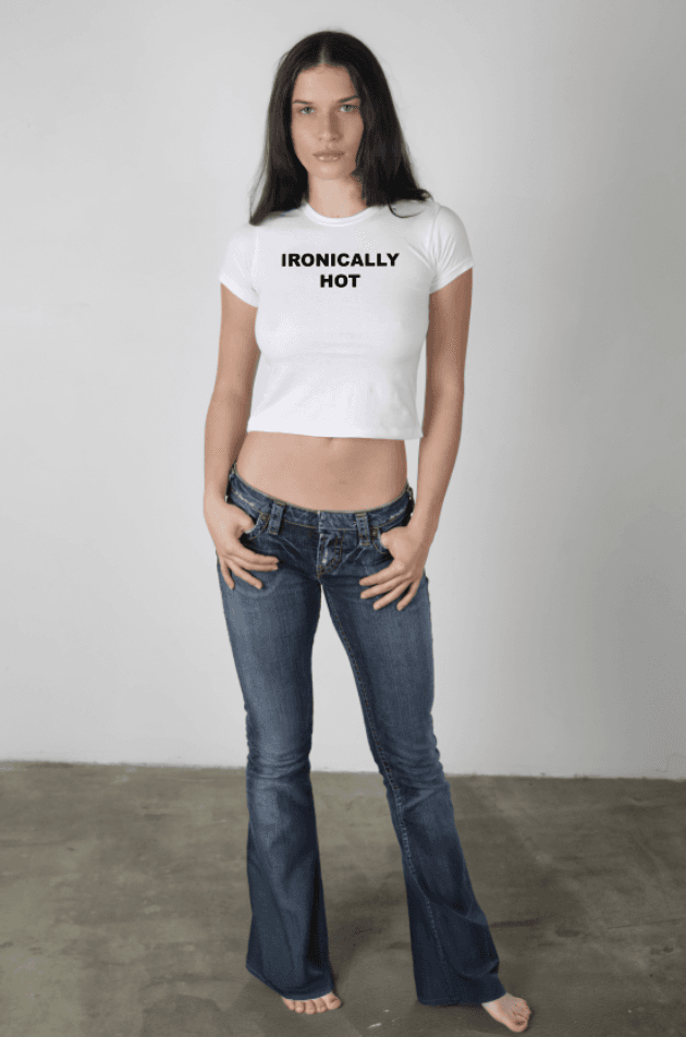 IRONICALLY HOT BABY TEE - XS