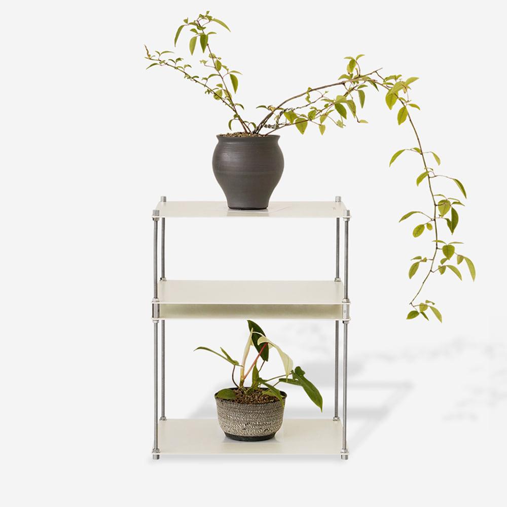 모듈 사이드 테이블 500 아이보리 (new)