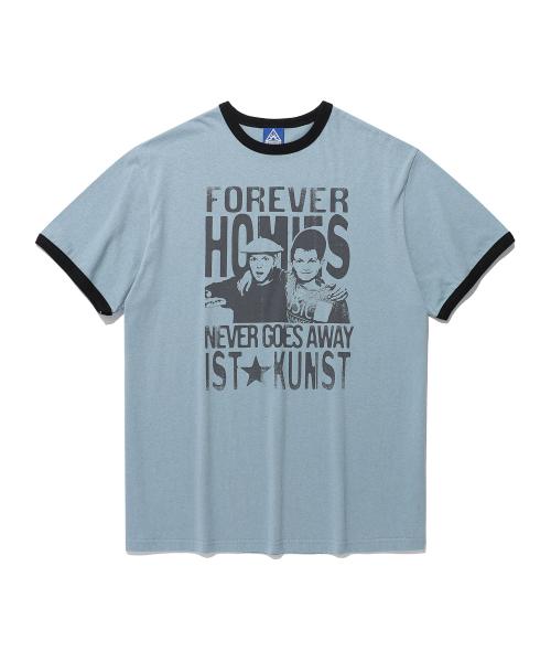 HOMIES BASIC RINGER TEE_BLUE(IK2FMMT520A)