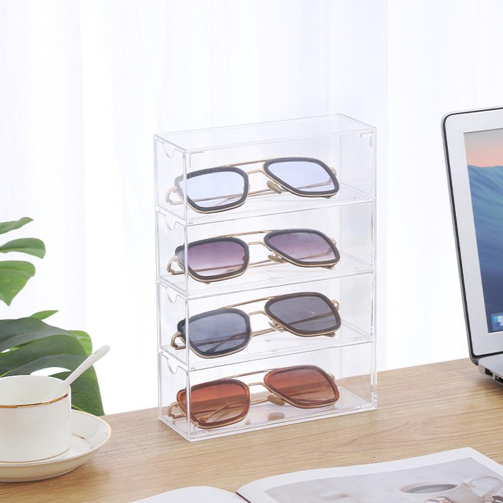 안경 케이스 보관함 선글라스 진열장 아크릴 정리함 4단