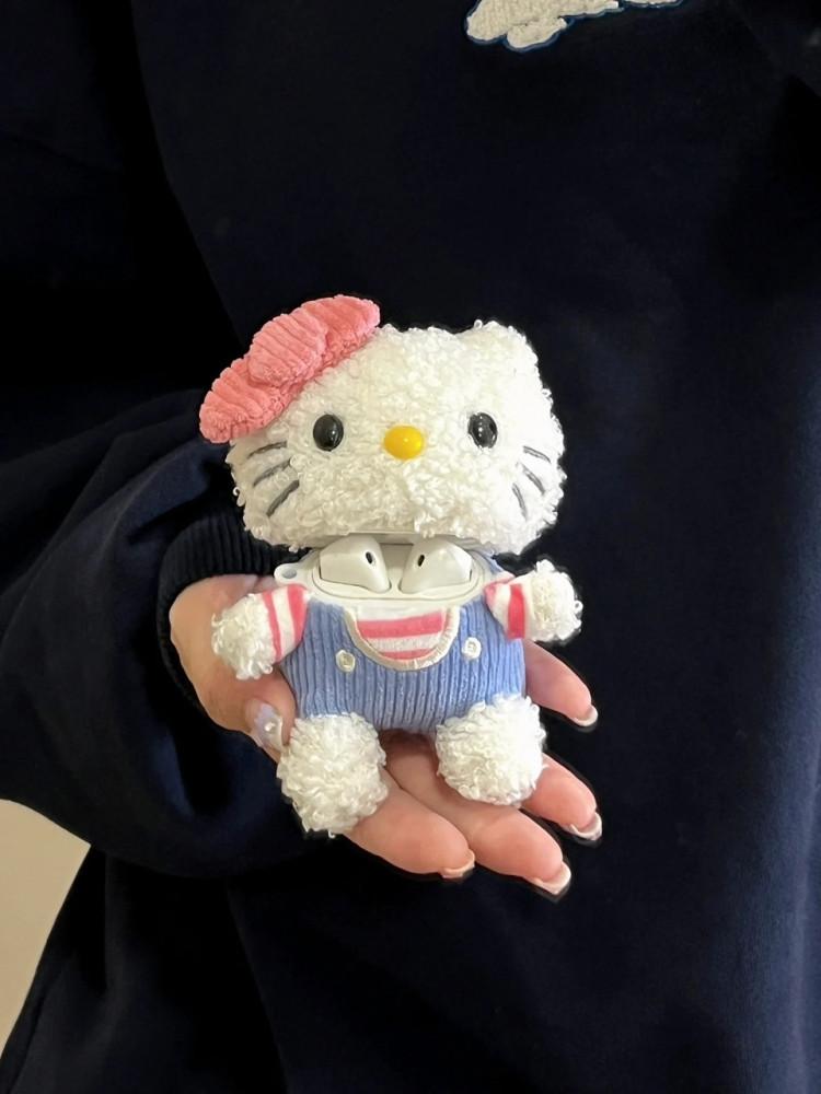 러블리 키티 인형 에어팟 케이스 키티 인형 키링