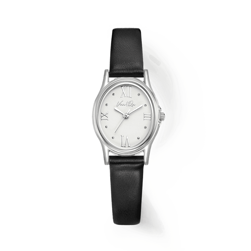 벤앤쿠 Gem-Silver/Pearl (Black leather)