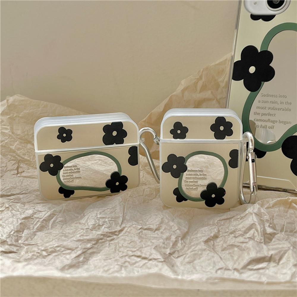 검정꽃 미러 에어팟 케이스 1.2세대 3세대 프로