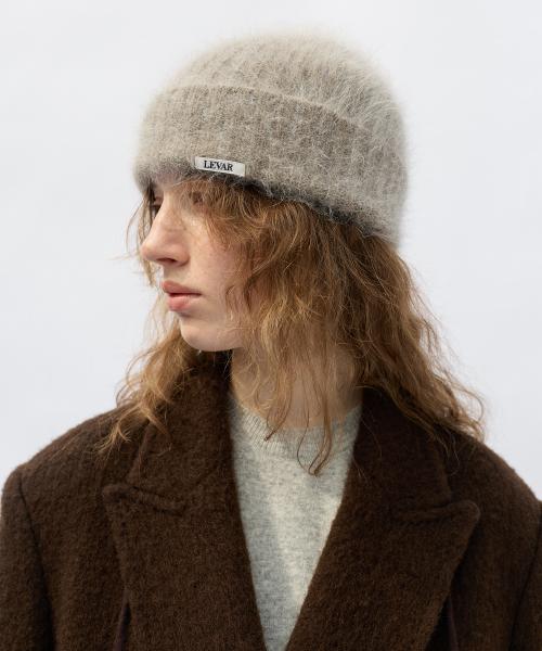 Soft Angora Beanie - Natural Beige