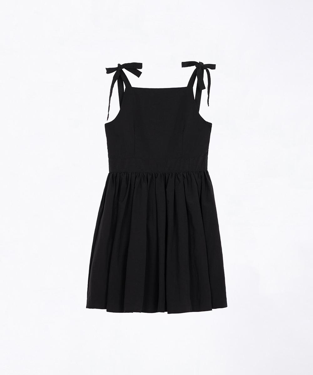 Strap Bustier Mini Dress [Black]