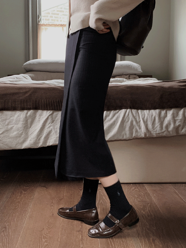 모던 핀스트라이프 랩스커트 - 2 size