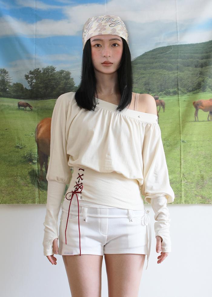 VOLUME 2WAY WARMER TOP VANILLA