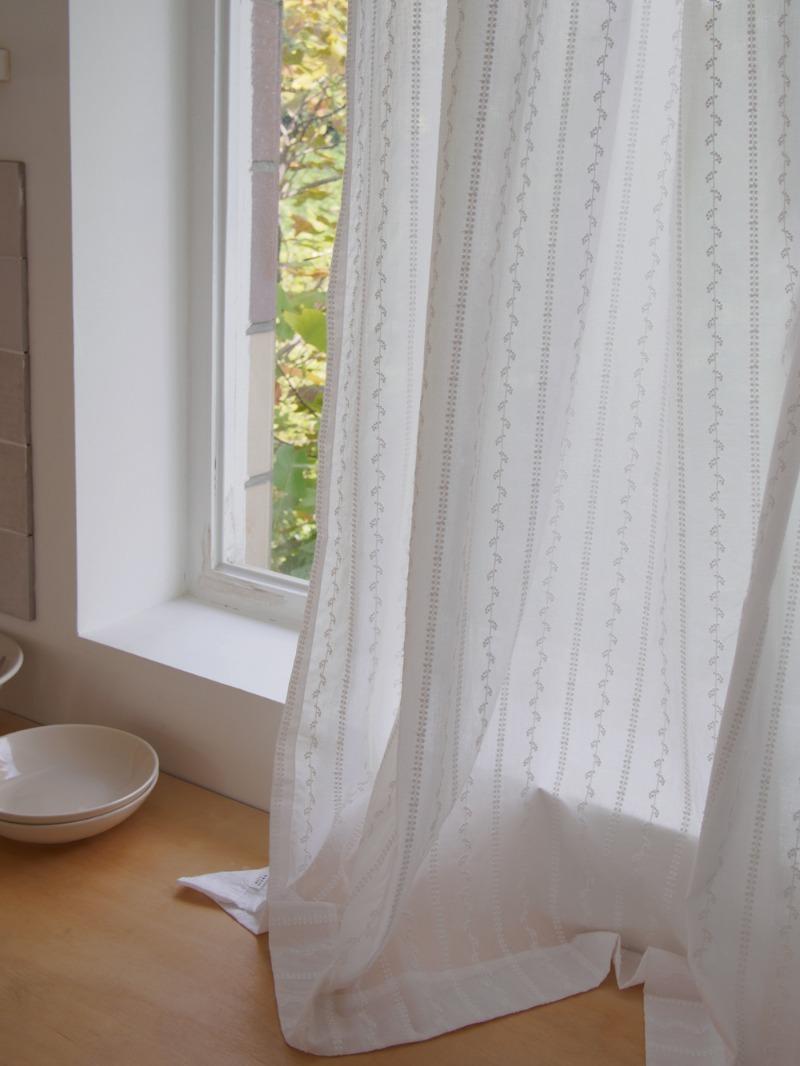 올리브트리 스트라이프 커튼