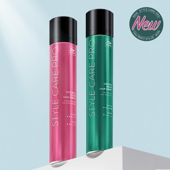 [오래가는 지속력] 미쟝센 스타일케어 프로 헤어 스프레이 300ML (내추럴 홀드/ 스트롱 홀드) 택1