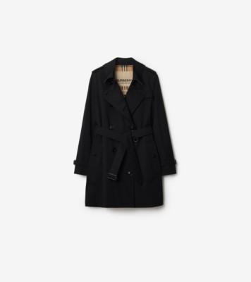 쇼트 켄징턴 헤리티지 트렌치코트 (블랙) - 여성 | 공식 Burberry®