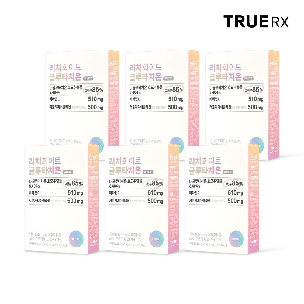 트루알엑스 리치 화이트 글루타치온 6박스 84포 12주분 [원산지:상세설명에 표시]