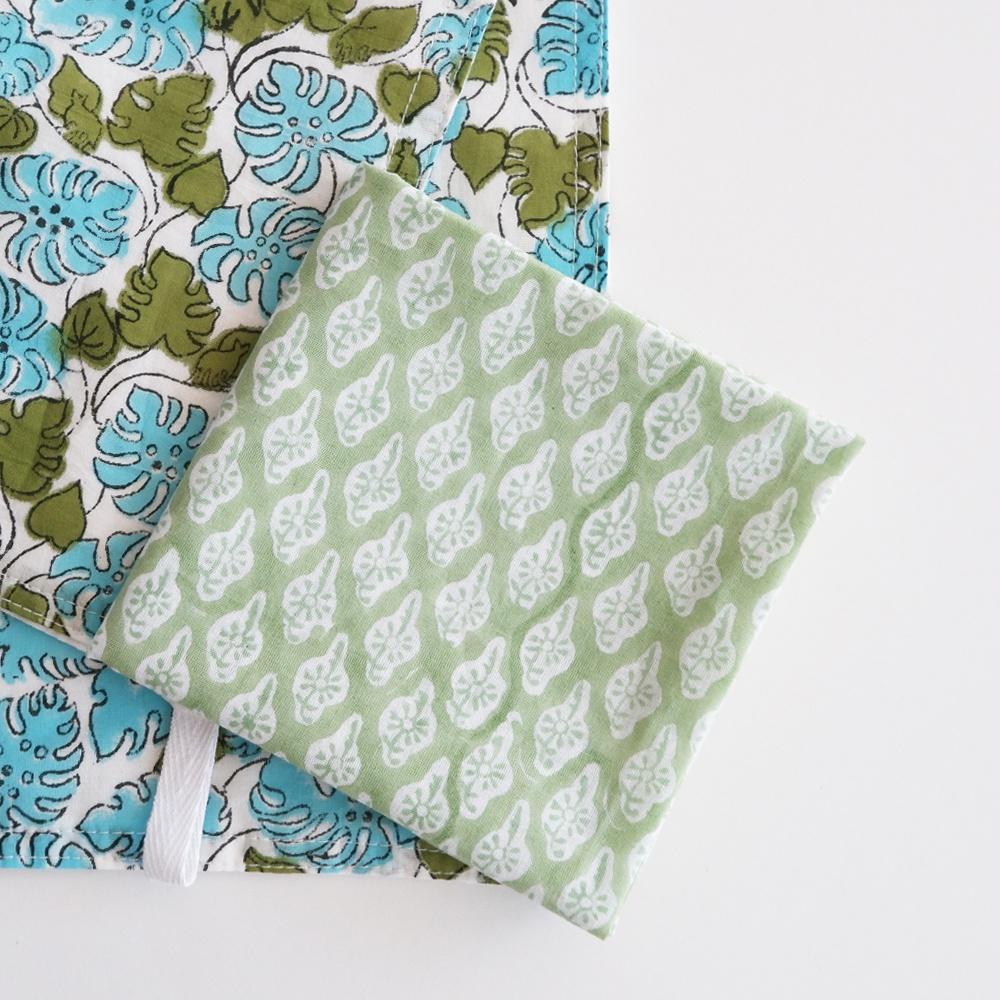 [woodblock print] 손수건 (풀꽃)