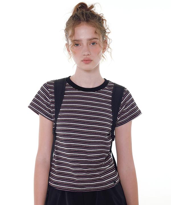 NOI1646 dusty stripe t-shirts (black)