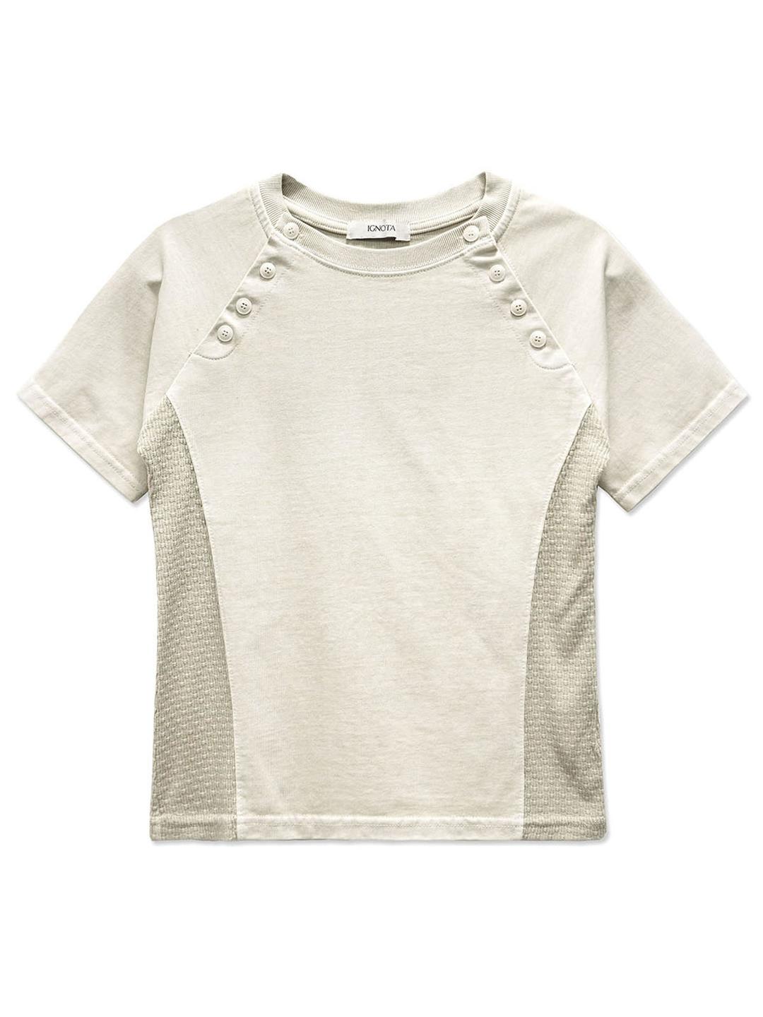 CORE:12 BUTTON SS T (LIGHT BEIGE)
