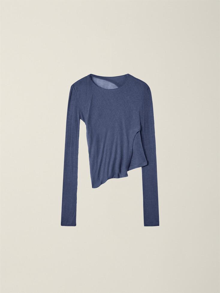 WOMENS TWIST T-SHIRT NAVY