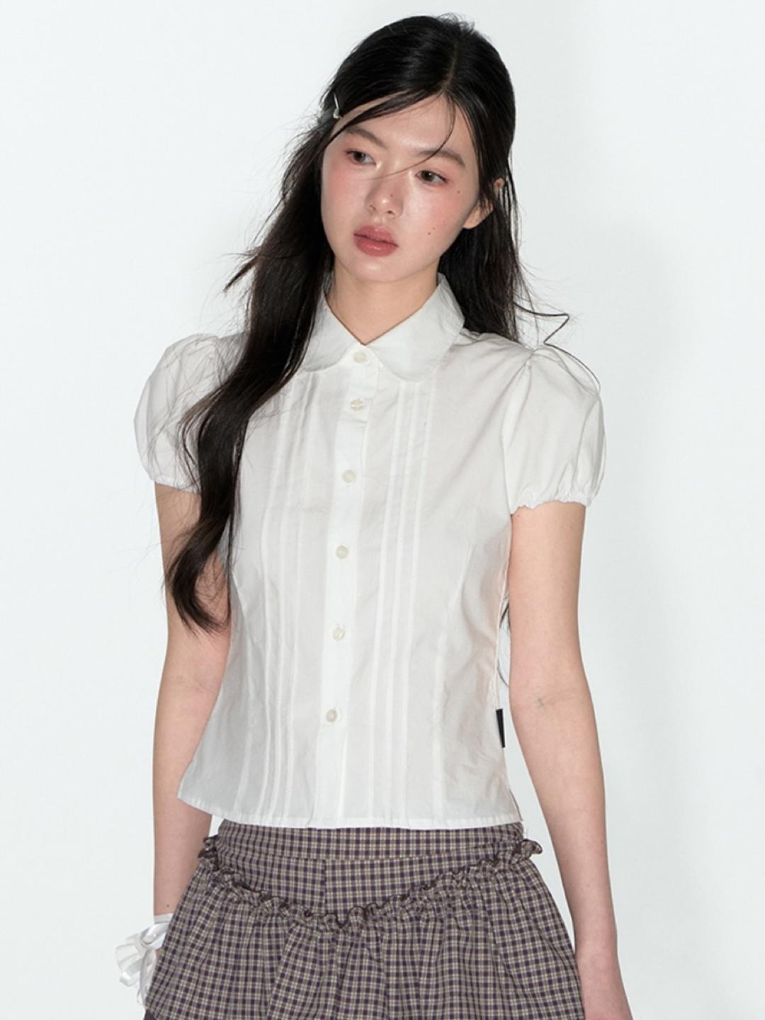 TAKEANAP Sweet Puff Flower Shirt