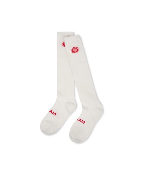 [2PACK] Sun Printed Long Socks (White)