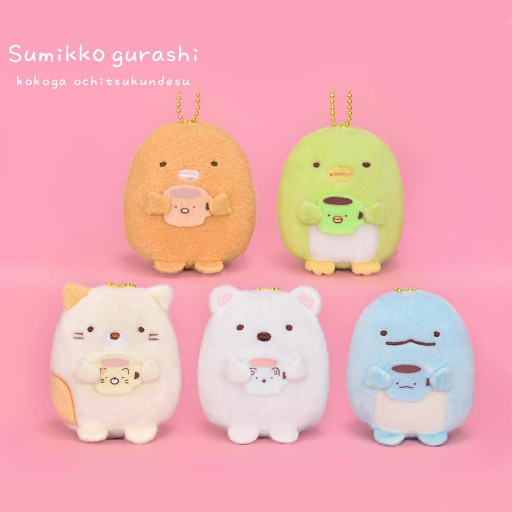 스밋코구라시 티타임 3인치 가방고리 인형 열쇠고리 가방장식 캐릭터 커플 백참