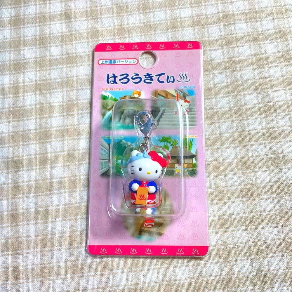 온천 키티스트랩 박스형 헬로키티키링 산리오열쇠고리 백팩키링