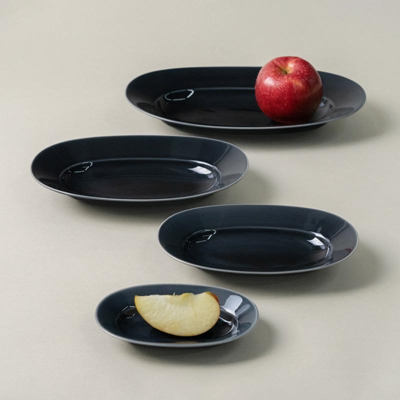 Oval Plate - Moon Gray