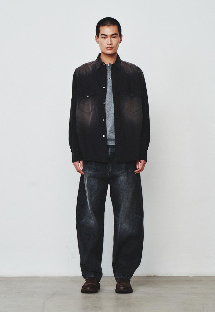 Vintage Western Shirt_Faded Black
