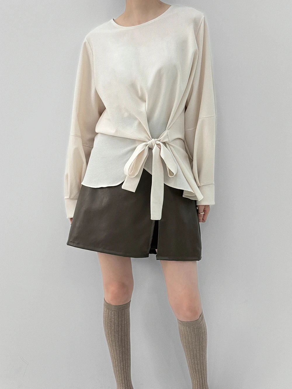 리본랩블라우스2