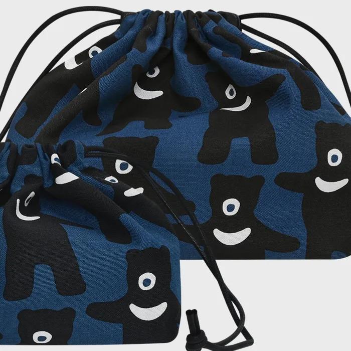 블루 베이비 보이 베어 플럼프 파우치