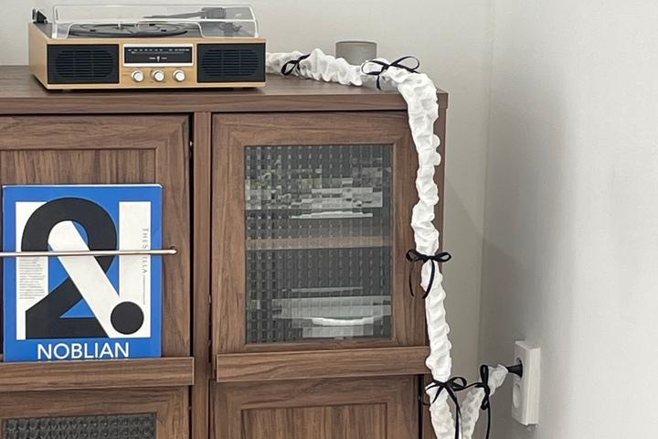 특가 리본 퀼티드 코드삭스 전선커버 케이블커버