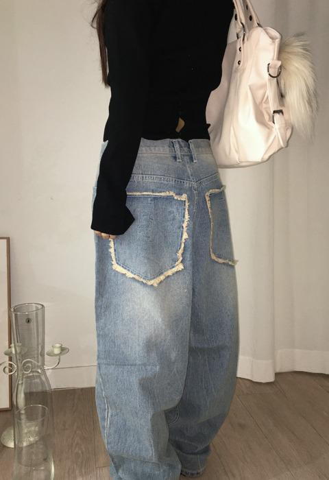 나의나인 Hippie pocket denim