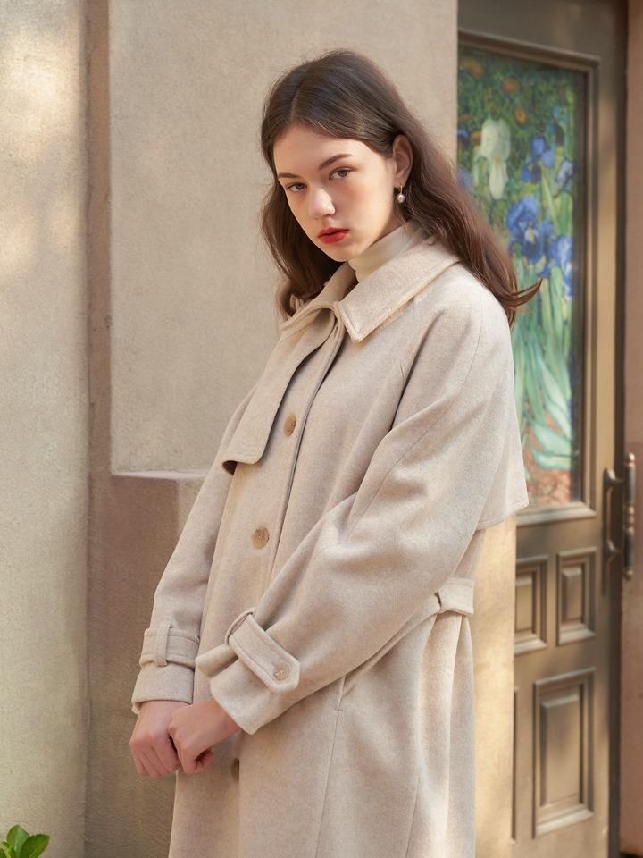 파리지앵 울 트렌치 코트 ( 아이보리 )