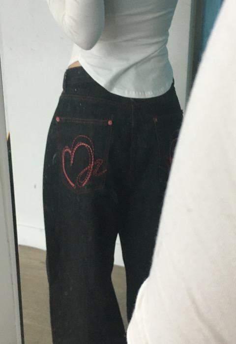 Cupid Stitch Denim Pants