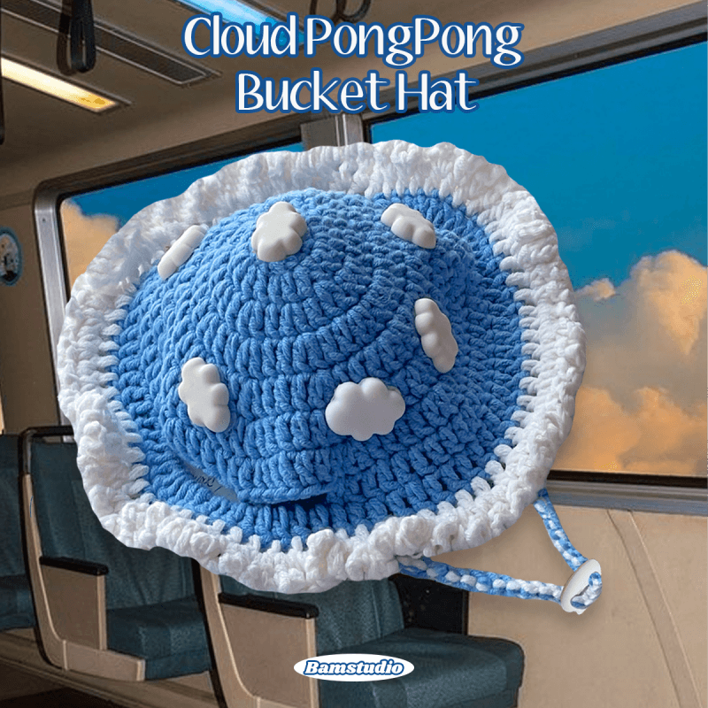 밤스스튜디오 구름 퐁퐁 벙거지