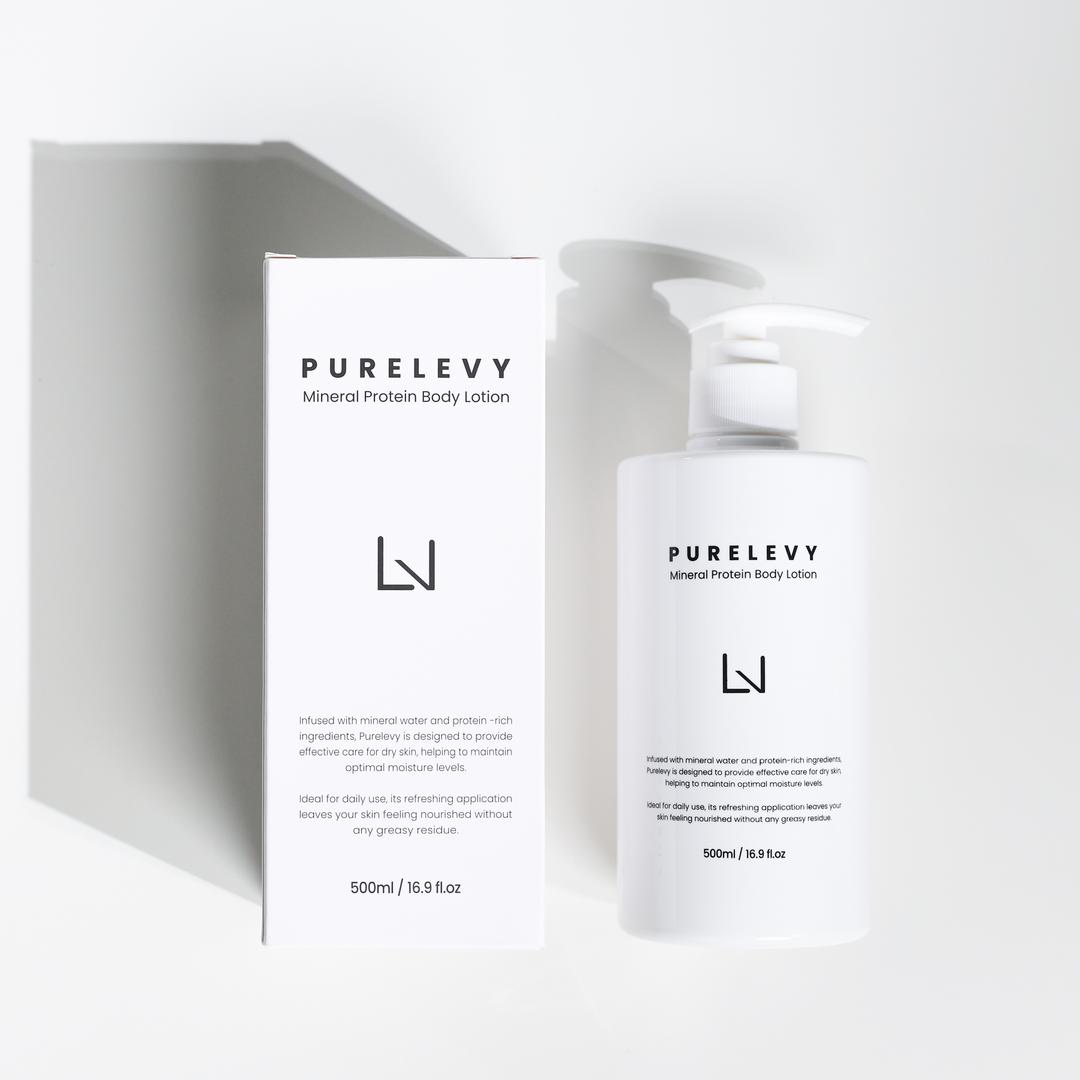퓨어레비 고보습 미네랄 프로틴 바디로션 500ml 모공각화증 닭살피부