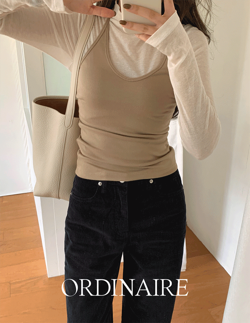 가내스라 [🔥주문폭주][가을컬러][레이어드][ordinaire] 포저 홀터넥 뷔스티에 (3color)