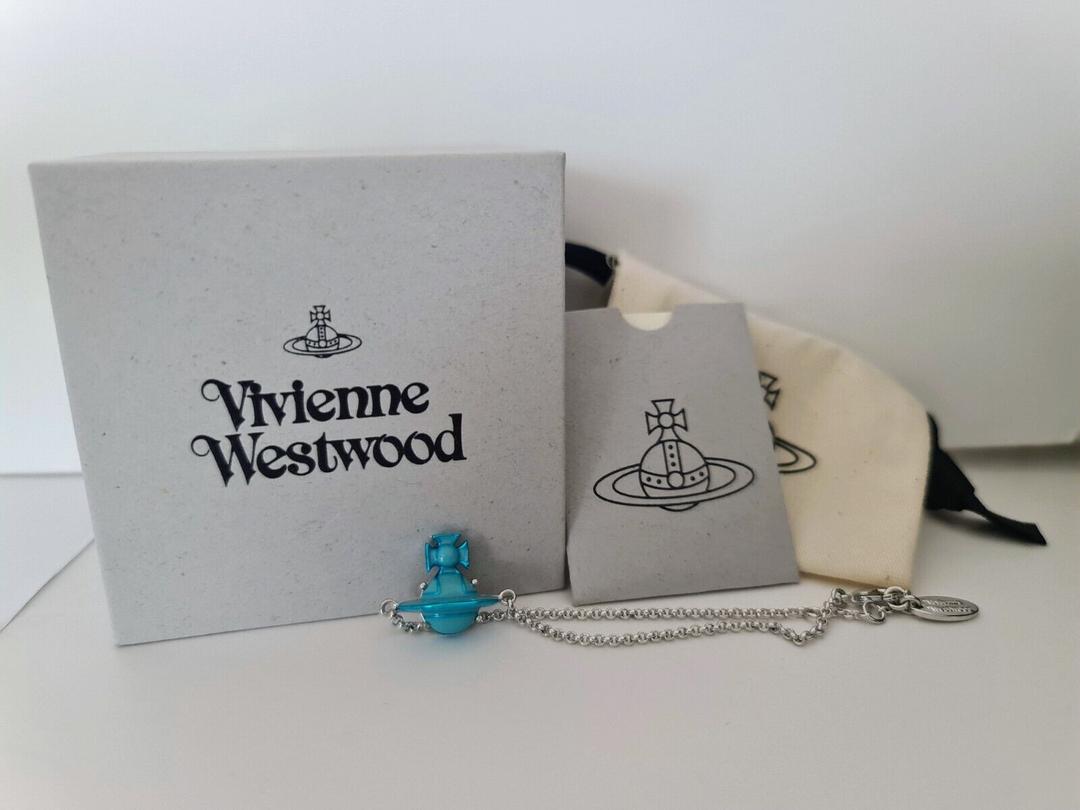 Vivienne Westwood Blue Neon Orb Bracelet