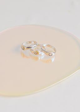 three expression tiny ring