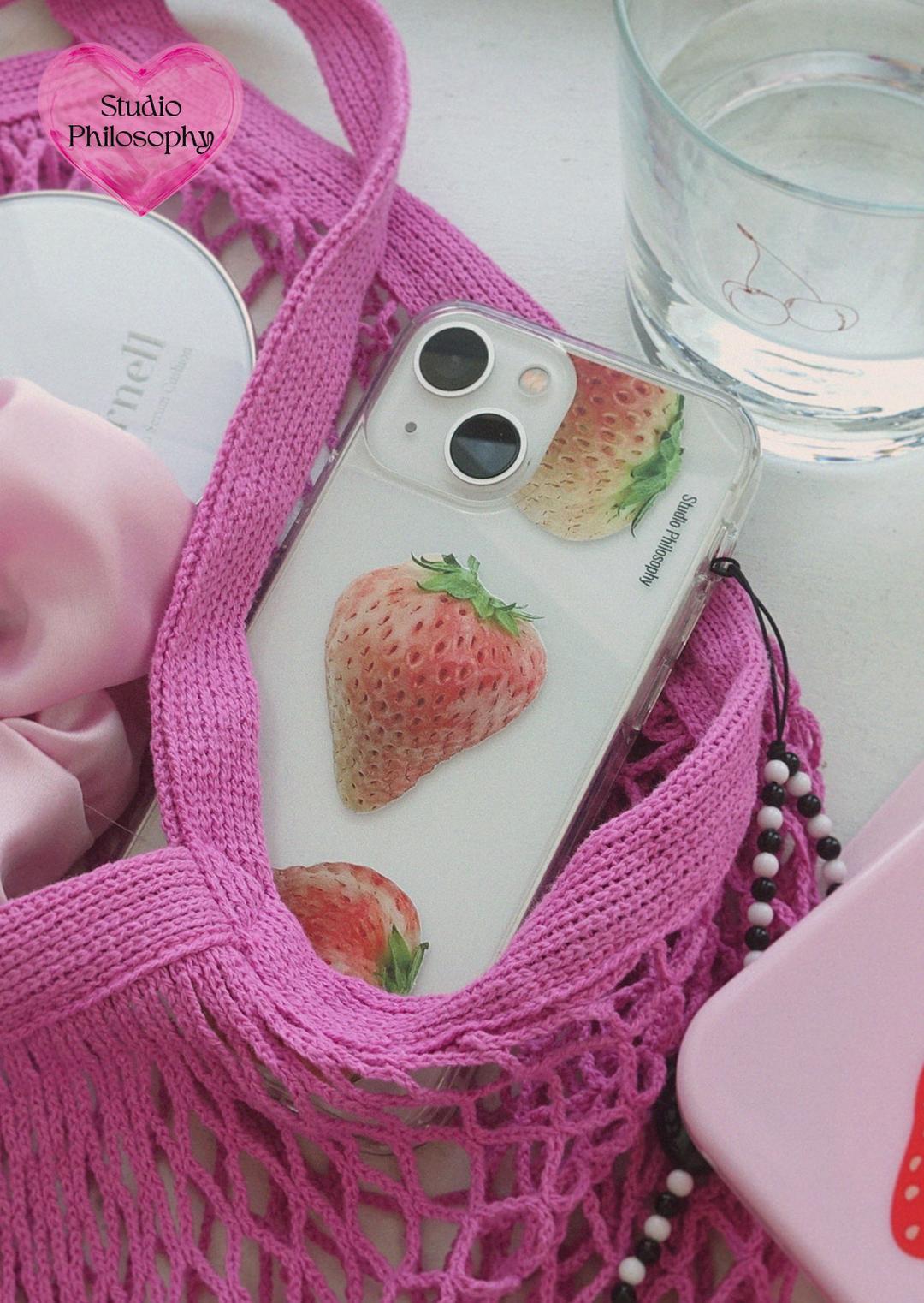 (❋StuPhy) PINK STRAWBERRY 케이스 ver.2