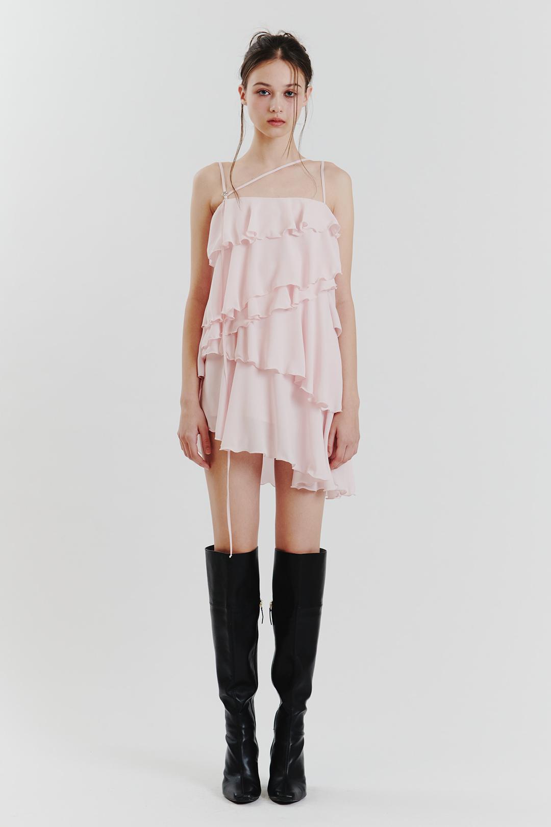 ELLA FRILL DRESS pink