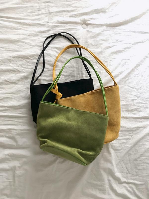 블렘토 스웨이드 써클 숄더백