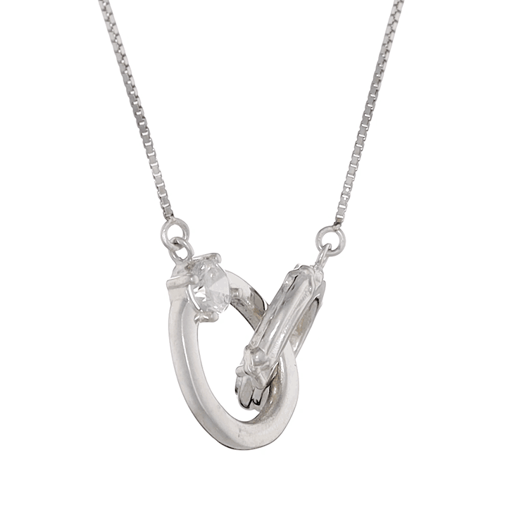STREETCAR NECKLACE WHITE