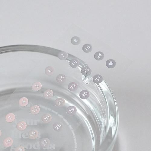 number sticker_hologram